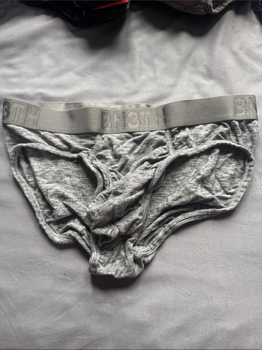 Men’s Heather Grey Briefs – Soft Supportive Fit